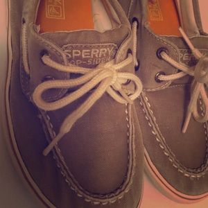 Sperry loafers, gray, size 3, good condition!